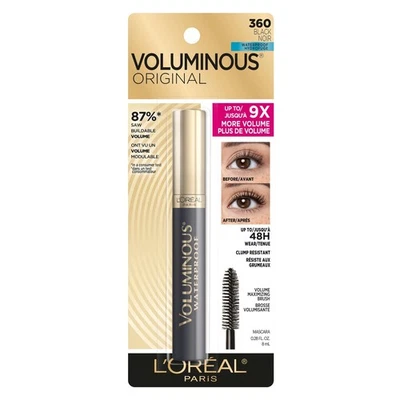 L'Oréal Paris Voluminous Original Volume Building Waterproof Mascara Black - Image 1 of 4