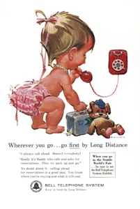 1962 Bell Telephone: Betsy Bell Wherever You Go Vintage Print Ad - Picture 1 of 1