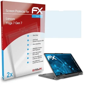 atFoliX 2x Protecteur d'écran pour Lenovo Yoga 7 Gen 7 clair - Photo 1/8
