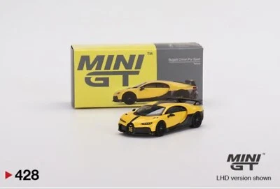 Mini GT 1:64 Bugatti Chiron Pur Sport Yellow – Mijo Exclusives - Image 1 of 4