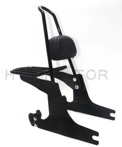 Portaequipajes respaldo Sissybar desmontable para modelos Harley Dyna 2007-2016 - Imagen 1 de 5