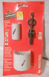 NOS NEW Vermont American deadbolt lock installation kit hole saw - Picture 1 of 1