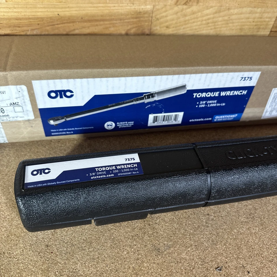 OTC 7375 Torque Wrench 3/8” Inch Drive 100-1000 In-lb. - New - Image 1 of 4