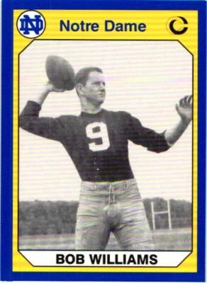 1990 Collegiate Collection Notre Dame #131 Bob Williams - Image 1 of 2