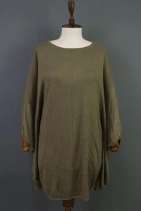 Ralph Lauren Brown Long Sleeve Cashmere Knit Lagenlook Sweater Dress Size M - Picture 1 of 22