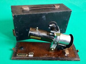 Antique Vintage VIS BATTERSEA Film Projector,STEAMPUNK Feature Display,Carry Box
