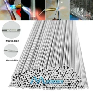 100X Aluminum Solution Welding Flux-Cored Rods 50CM Easy Brazing Wire 2MM/1.6MM - Picture 1 of 30