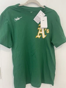 Nike Athletics A’s Green Tee Cooperstown edition T-shirt Small - Picture 1 of 6