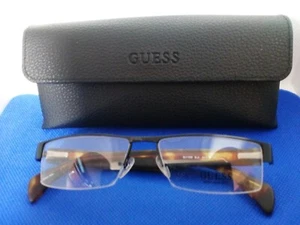 New Guess GU 1599 E7800 SEMI-RIMLESS Eyeglasses SALE PRICE Comes in Grey also - Picture 1 of 10