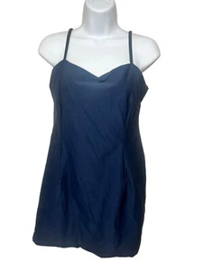 Vintage Nike Tennis Dress Womens Medium Navy blue / Black Athletic Golf Y2K - Picture 1 of 8