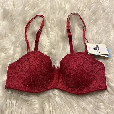 Sujetador b tentd by Wacoal 32C rosa balconette cierre trasero con aros 953144 nuevo con etiquetas Foto 1 de 4