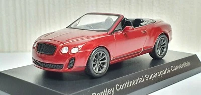 1/64 Kyosho BENTLEY CONTINENTAL SUPERSPORTS CONVERTIBLE ROJO modelo de coche fundido a presión Foto 1 de 3