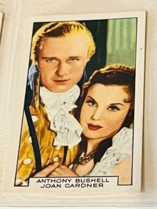 Gallaher Tobacco Card Film Partner Movie Star Anthony Bushell Joan Gardner film