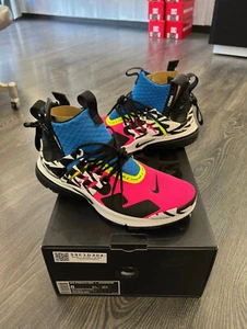 Nike x Acronym Air Presto Mid Racer Pink Men's Size 8 Blue 2018 AH7832-600 - Foto 1 di 7