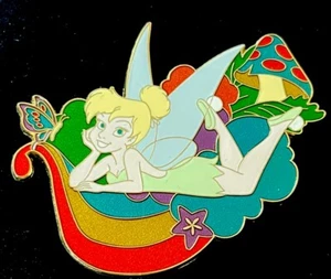 Disney Shopping Tinker Bell Rainbow Mushroom Butterfly Relaxing LE 125 RARE - Picture 1 of 5