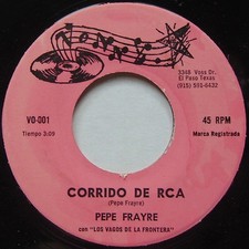 PEPE FRAYRE: CORRIDO DE RCA rare LATIN 45 obscure HEAR