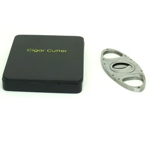  Cigar cutter Stainless Steel Guillotine Portable Travel - Picture 1 of 4