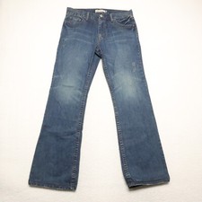 Aeropostale Driggs Men's Size 34x34 Blue Slim Fit Bootcut 100% Cotton Denim Jean