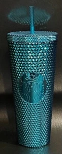 Starbucks Blue Chrome Teal Studded 24oz Tumbler. - Bild 1 von 3