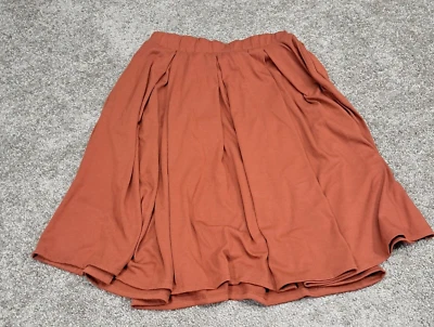 Falda elástica para mujer Lularoe borgoña mediana Foto 1 de 4