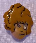 Vintage Plastic Orphan Annie Head Pin