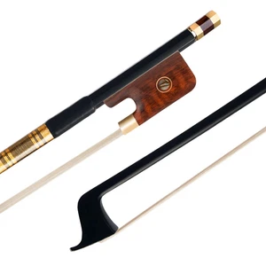 4/4 Size Cello Bow MASTER Pure Carbon Fiber CELLO Bow Golden Fitting - Picture 1 of 5