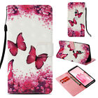 For Sony Xperia Phones Shockproof Patterned Flip Leather Wallet Strap Case Cover