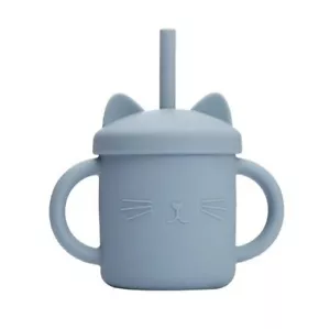200ML Silicone Baby Learning Cup with Straw, Dual Handle - Picture 1 of 1