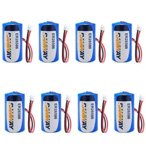8PCS ER26500 3.6V 9000mAh C Size Battery with 2.54 Connector PLC Battery - Picture 1 of 4