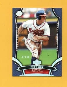 D23555 2005 Sweet Spot Platinum #151 Pete Orr  BRAVES CARD #92/99