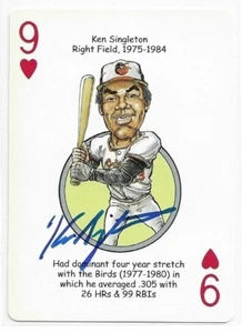 KEN SINGLETON Autographed Signed Herodecks Baseball card Baltimore Orioles COA - Picture 1 of 1