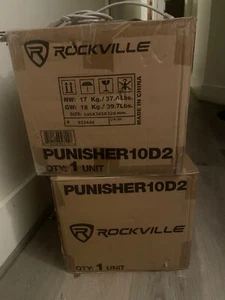 Rockville Punisher 10D2 10" 5000w Peak Competition Car Audio Subwoofer 1250w RMS - Picture 1 of 1
