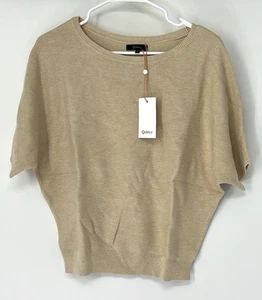 Quince NWT women’s cotton/cashmere dolman sweater small Beige - Picture 1 of 6
