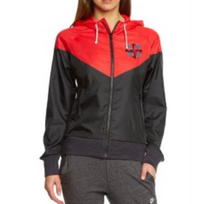 Nike Track and Field Pinwheel Red Windbreaker Zip Up Jacket Size Large Running - Image 1 of 4