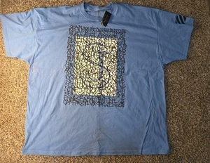 T-shirt vintage Y2K Sean John taglia 4XB blu chiaro logo SJ 4XL nuova con etichette - Foto 1 di 8