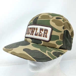 HOWLER BROS Camo Slab Serif Structured Snapback Hat Cap Jagd Camping Wandern - Bild 1 von 8
