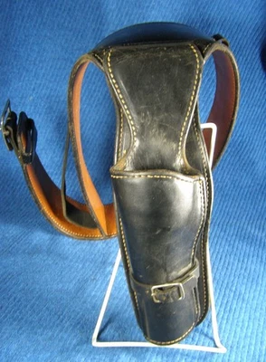 ARVO OJALA 好莱坞快速拉枪套和腰带 - 黑色皮革 - 853 - 45 — 第 1/4 张图片