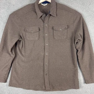 Mountain Khakis Shirt Mens Large Brown Snap Front Western Heavy Outdoor Layer - Picture 1 of 16