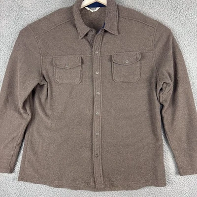 Mountain Khakis Shirt Mens Large Brown Snap Front Western Heavy Outdoor Layer - Image 1 of 4