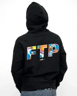 Sudadera con capucha negra con logotipo FTP SLAWN talla XL para hombre ropa de calle Foto 1 de 4