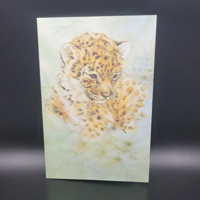 P&A Leopard Cub Greeting Card With Sentiment Inside Friendship Unused - Image 1 of 4