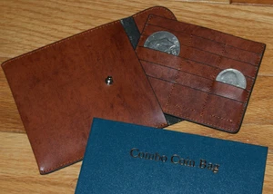 KOMBI MÜNZTASCHE (von TCC) -- schönes hochwertiges Leder Münzetui & Organizer TMGS - Bild 1 von 5