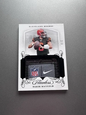 Etiqueta de lavanderia Panini Flawless Baker Mayfield 2019 /3  - Imagem 1 de 2