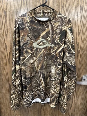 Drake Men’s XL Base Camouflage Shirt Long Sleeve Turtleneck Lightweight Max-5 - Image 1 of 4