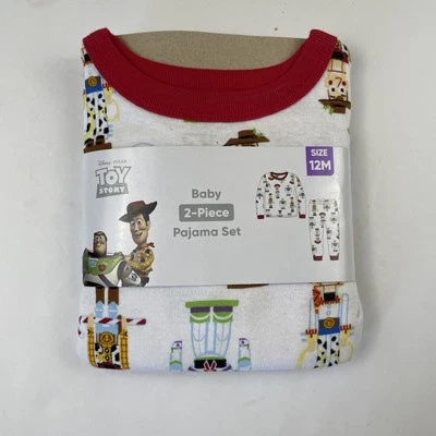 Disney Toy Story Bebé 2 Piezas Pijama Set 12 Meses Algodón Tejido Woody Buzz Foto 1 de 4