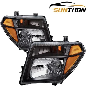Faros halógenos negros para Nissan Frontier Pathfinder 2005-2008 05-07 - Imagen 1 de 13