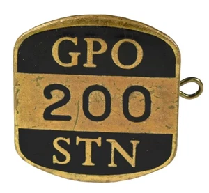 Vintage General Post Office GPO Southampton Area Postmans Enamel Cap Badge - Picture 1 of 2