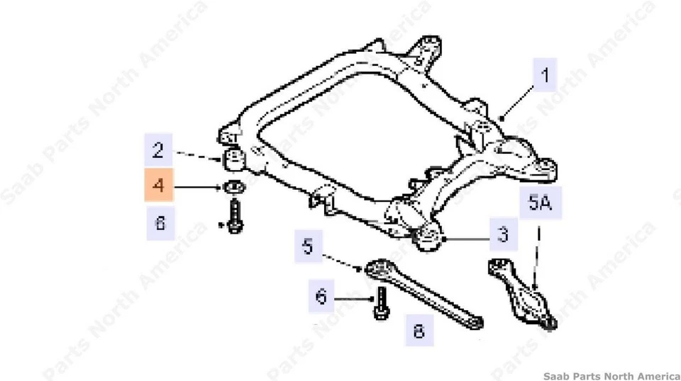 Genuine Saab Subframe Washer (84mm) For 2003-2006 Saab 9-3 24404106-AA - Изображение 1 из 1