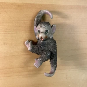 VTG 1960's Hanging Monkey Figurine Spaghetti Sugar Textured Japan - Picture 1 of 4