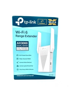 TP-Link WiFi 6 One Mesh Range Extender AX3000 Doble Banda (RE715X) - Blanco Foto 1 de 4